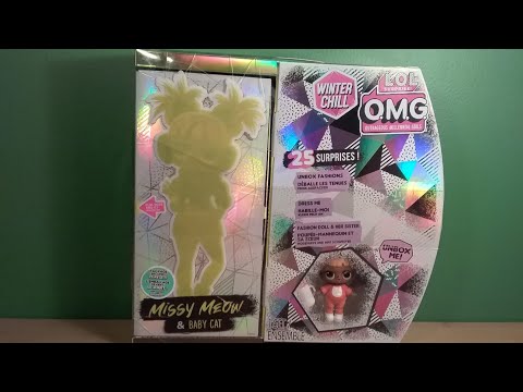 MGA LOL SURPRISE O.M.G. Winter Chill Missy Meow Doll +25 Surprises
