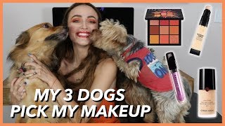 MY DOGS PICK MY MAKEUP!!!!! | GRWM