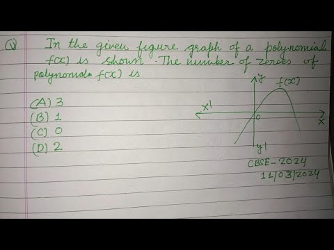 In the given figure graph of a polynomial f(x) is shown... | cbse class 10 maths | polynomial