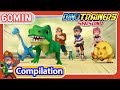 Dino Trainers S1 Compilation 13 19 Dinosaurs For Kids Trex Cartoon Toys Robot Jurassic