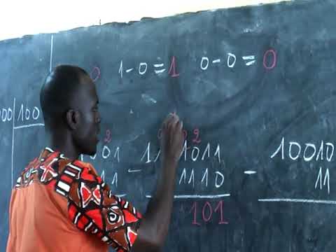 How to subtract binary numbers or numbers in base 2