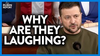 Watch Congress Uncomfortably Laugh When Zelenskyy Makes This Odd Remark | DM CLIPS | Rubin Report