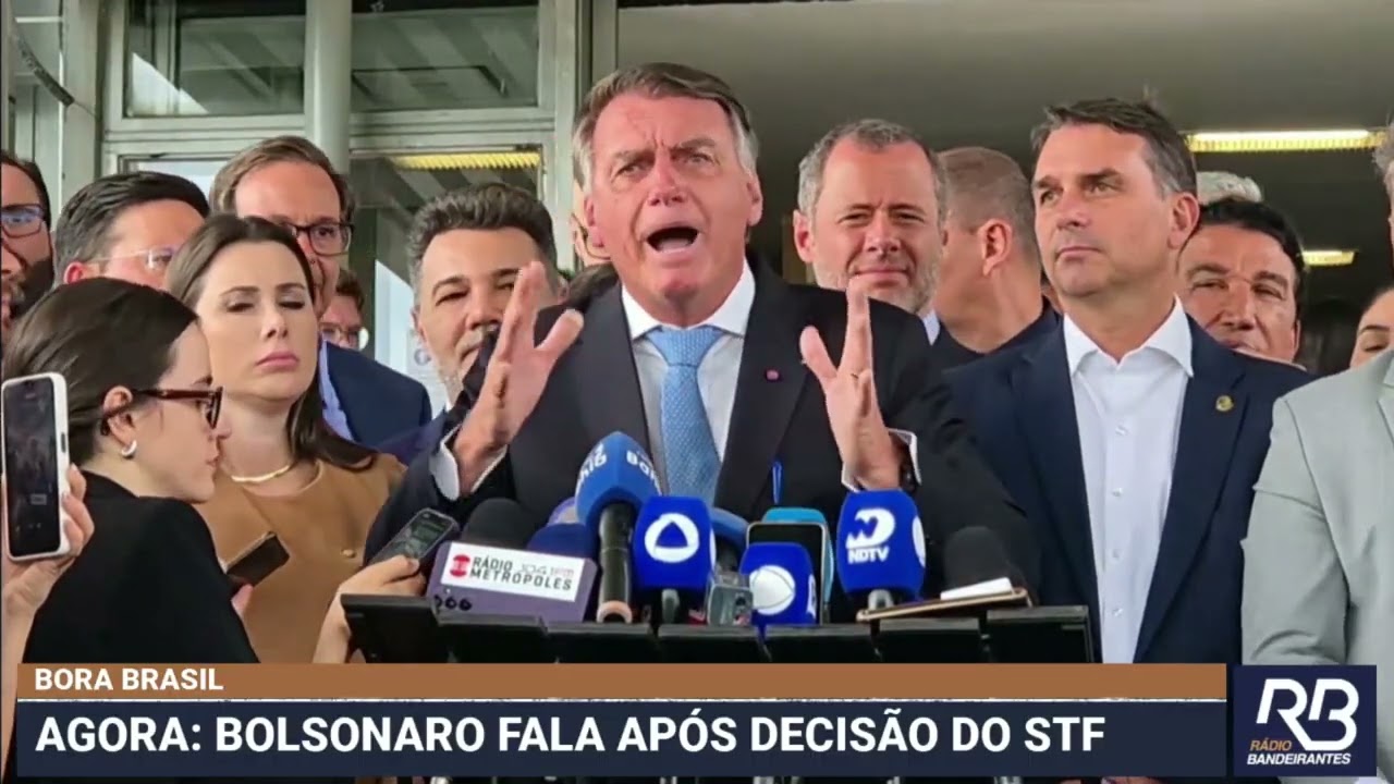 "Eu não quero confronto", afirma Bolsonaro após se tornar réu