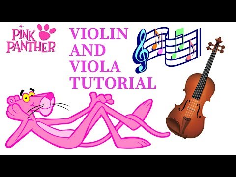 Learn How To Play Pink Panther On The Violin and Viola In Less Than 60 Seconds 🎻 Tutorial
