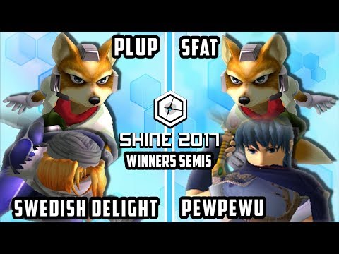 Shine 2017 SSBM - CLG.PewPewU & CLG.SFAT Vs. PG | Plup & RNG | Swedish - Melee Doubles WS