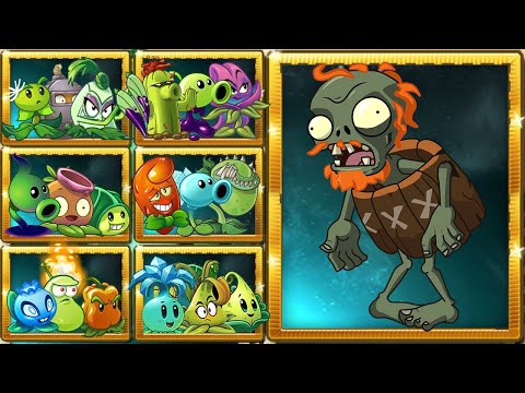 PvZ 2 Power Up - Random Team Plants Max Level Vs Team Barrel Zombie Level 10