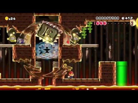 Bowser's Baneful Biathlon by Kev - SUPER MARIO MAKER - No Commentary 1AH