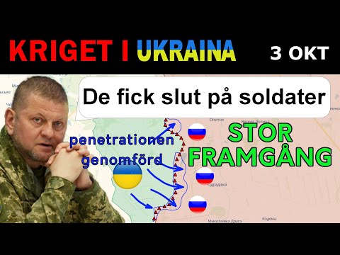 3 Okt: FRAMÅT! Ukrainarna BRYTER IGENOM RYSKT FÖRSVAR SÖDER OM BAKHMUT | Kriget i Ukraina förklaras
