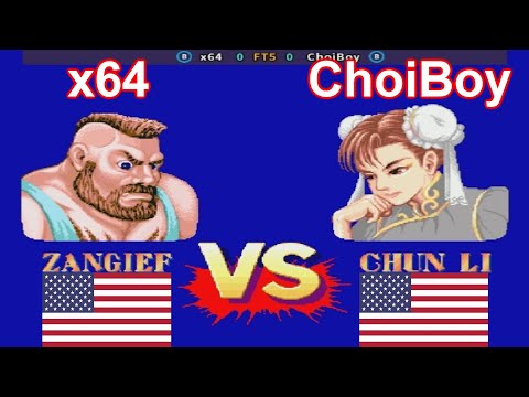 Street Fighter II': Hyper Fighting - x64 vs ChoiBoy FT5
