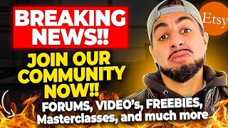 Breaking News! ETSY Community Forum Is open here!