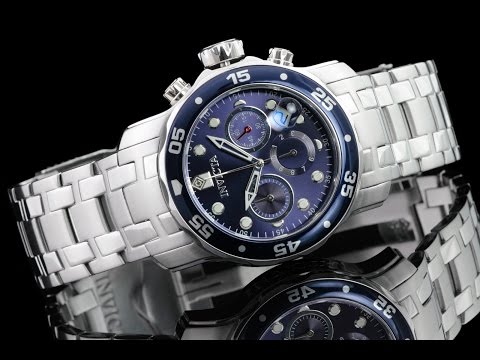 Sapphire Blue Stainless Steel Watch