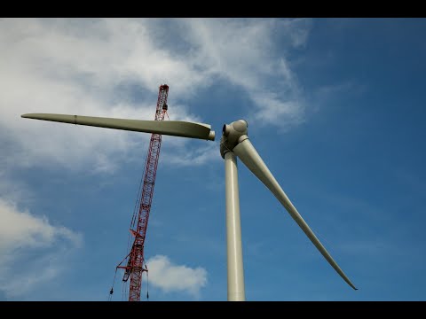 How to transport wind turbines blades up to 70 meters long up a mountain.