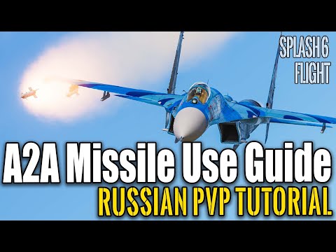 🚀 DCS World Multiplayer: Air to Air Missile guide. How & when to use in a2a. Su-27 flight in pvp.
