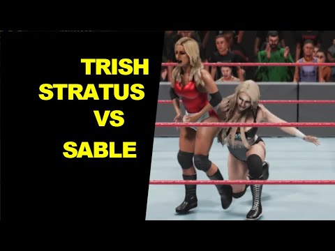 WWE 2K19 Trish Stratus vs Sable - Extreme Rules
