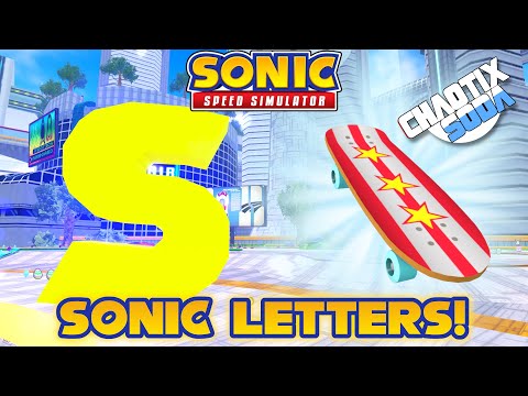 How to Find All SONIC Letters Locations in Sonic Speed Simulator! (Skateboard)