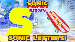 How to Find All SONIC Letters Locations in Sonic Speed Simulator! (Skateboard)