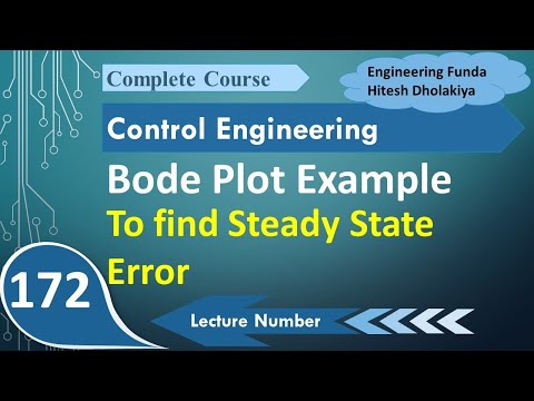 Bode Plot Example to find Steady State Error in Control System and Control Engineering