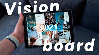 Creando mi VISION BOARD 2024 paso a paso 📝 | mapa de sueños para el 2024