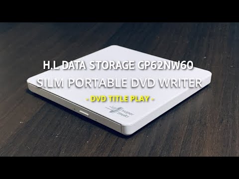 ★ DVD TITLE PLAY ★ H.L DATA STORAGE GP62NW60 SLIM PORTABLE DVD WRITER