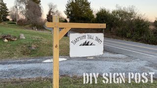 DIY Sign Post Build (Realtor/Address/mailbox)