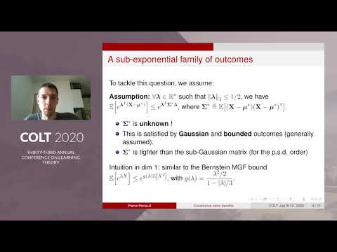 Covariance-adapting algorithm for semi-bandits with application to sparse rewards