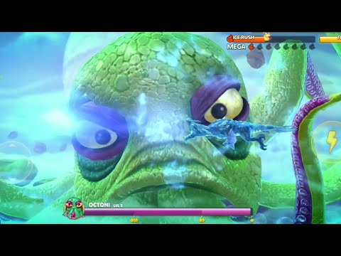 Hungry Dragon - Icebreaker, Geogantis, Raktavi VS Octoni Boss Level 3 Battle, Important Moments