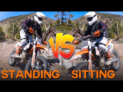 Standing VS Sitting - How to Stand up more on a Dirt Bike.