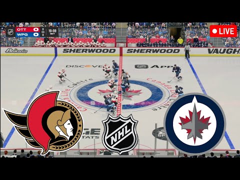 Winnipeg Jets vs Ottawa Senators🔴NHL 2025 Regular Season Watch Party - NHL 25