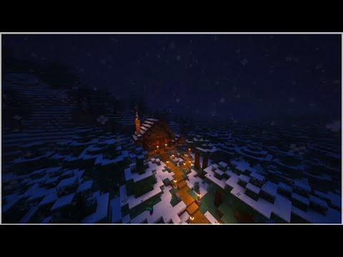 Cozy Minecraft Winter Ambience | Cabin | Cozy