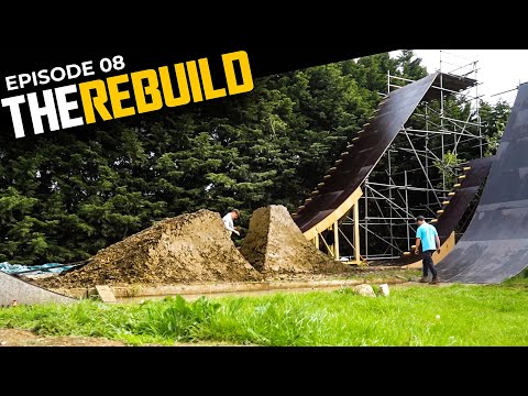 BUILDING A BRAND NEW MTB DIRT JUMP LINE MY COMPOUND!! REBUILD EP 08