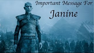 Winter is Coming, Janine!