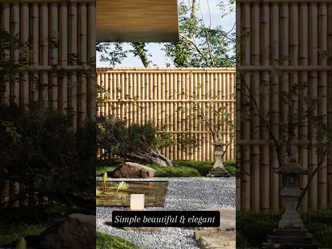 Beautiful Elegant Bamboo Fence #garden #landscape