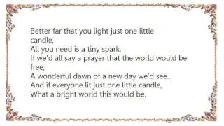 Chicago - One Little Candle Lyrics