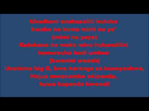 MAPENZI YANA RUN DUNIA   ALI KIBA Lyrics by yoseph mhs