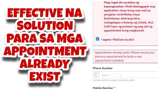 APPOINTMENT ALREADY EXIST?(EFFECTIVE NA PARAAN)