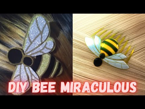 DIY BEE MIRACULOUS COMB ACCESSORY MIRACULOUS CRAFTS TUTORIAL