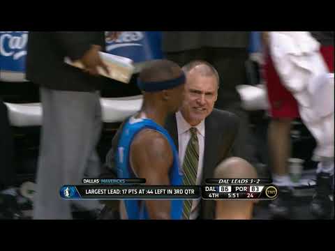 2011 playoffs 1st round Mavs vs Blazer,G6 Q4