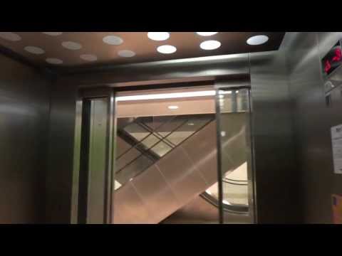 ThyssenKrupp MRL Traction elevator @ Fields parking garage, Copenhagen, Denmark