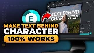 How To Make Text Behind Character in Pixlr E (FAST & EASY) | 100% WORKS | NO Yapping, To The Point!