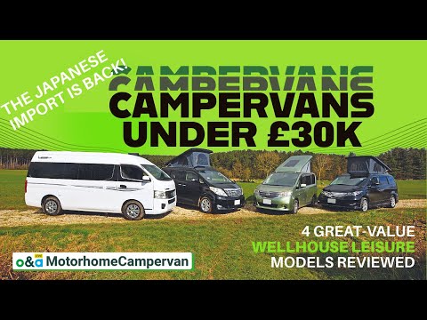 Campervans you can buy for £30,000 or less! We try 4 Japanese campers but which is best?