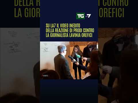 Su La7 il video inedito della reazione di #Prodi contro la giornalista Lavinia Orefici