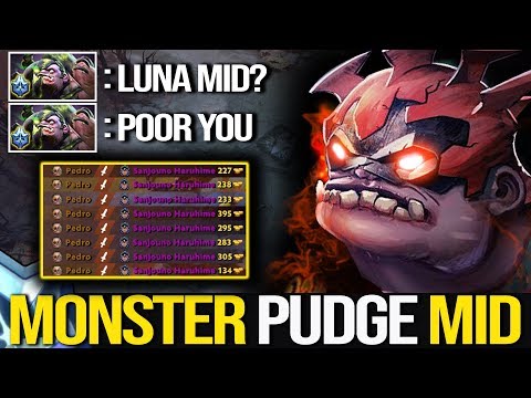 MONSTER PUDGE MID!!! NO ONE CAN DEFEAT HIM AT MID |  Pudge Official