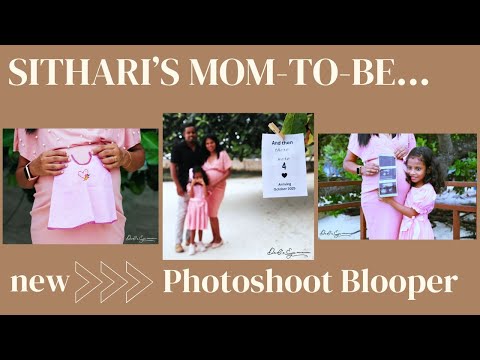 Sithari's Mom-To-Be... PHOTOSHOOT BLOOPERS