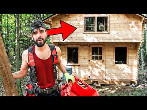 I Built an Off Grid Cabin in 3 Days (start to finish)