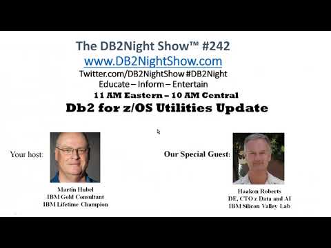 The Db2Night Show #Z124: Db2 for z/OS Utilities Update
