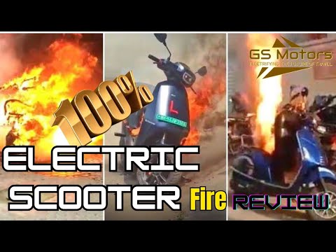 Electric Scooter Fire 100% Review || Lithium Ion Battery Safe Un Safe