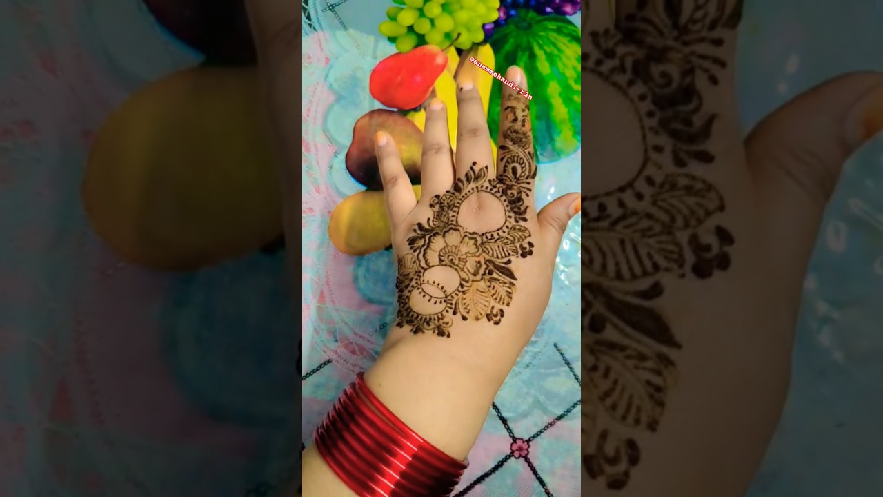 🌿 Trending henadesign beautiful mehandidesign ♥️🥀#trendingshorts #trending mehandidesign #viral hena