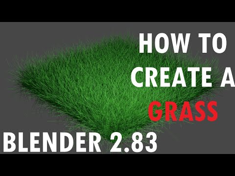 Blender Tutorial | How to create a Grass in blender | Explained in Urdu / Hindi