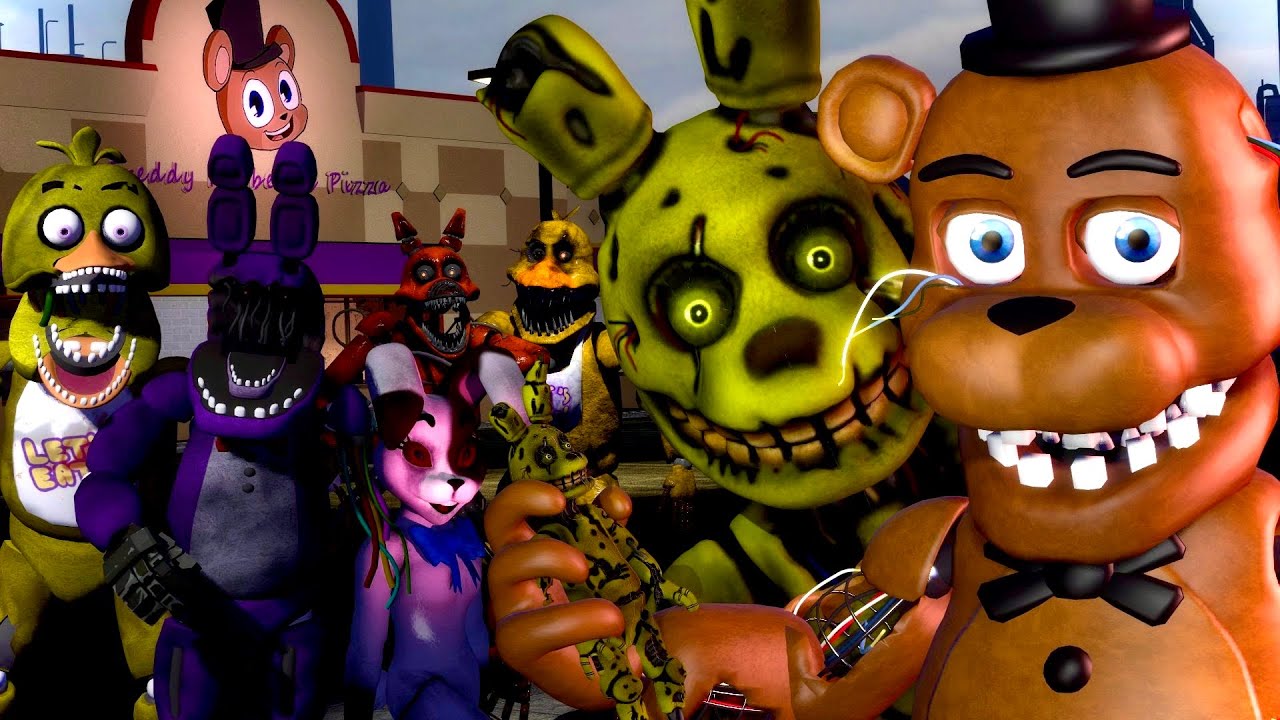 Poorly Aged FNAF Fan Models That Were FORGOTTEN - Five Nights at Freddy's Garry's Mod/SFM (PART 1)