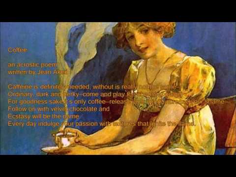 Coffee an acrostic poem written by Jean Aked